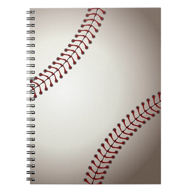 Ein Design eines Baseballs oder Softballs Notizblock (Vorderseite)