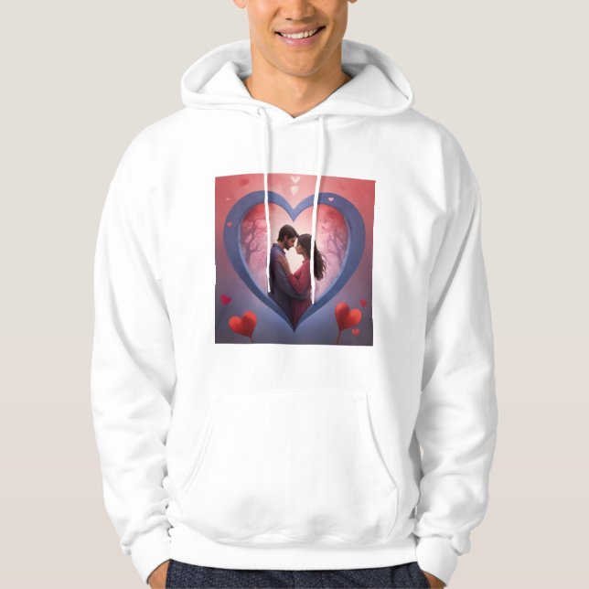 Ein Design für einen spirituellen Valentinstag... Hoodie (Vorderseite)