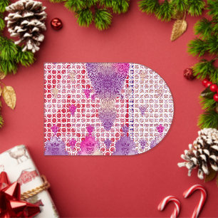 ein Design mit einem violetten Hintergrund mit Pun Acryleinladungen