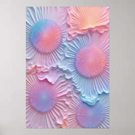 Ein Design mit einer triadischen Mischung aus Doll Poster