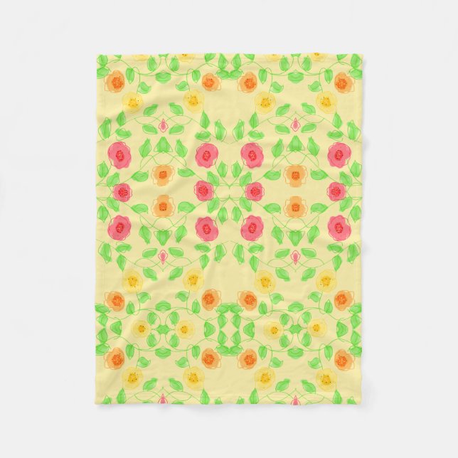 Ein Designer, der mit Buttergelben einblenden kann Fleecedecke (Vorderseite)