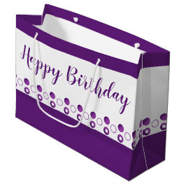 Ein Designer Polka-Dot Geburtstag Große Geschenktüte