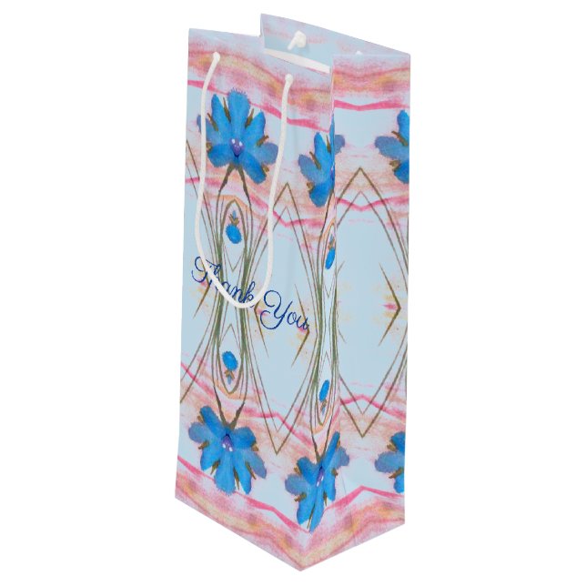 Ein Designer-Weinbeutel für jeden Anlass Geschenktüte Für Weinflaschen (Rückseite Schrägansicht)