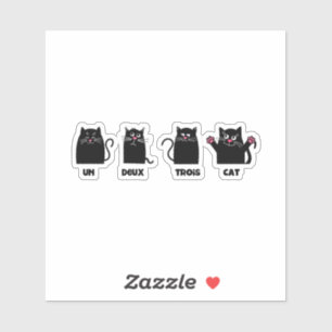 Ein Deux Trois Cam lustige Puzzle pink noses whisk Aufkleber