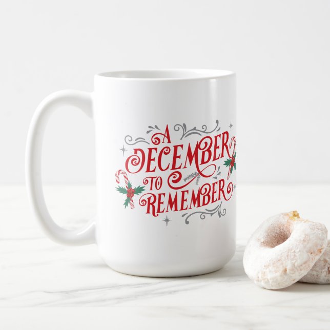 Ein Dezember zum Gedenken an die Tasse der Ferien (Mit Donut)