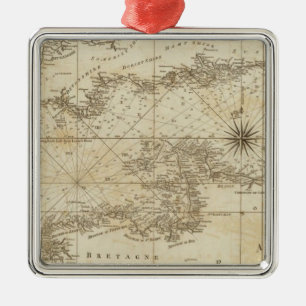 Ein Diagramm des britischen Kanals Silbernes Ornament