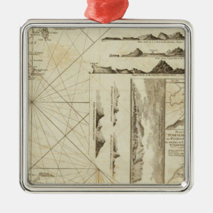 Ein Diagramm des Maderas und der Kanarischen Silbernes Ornament