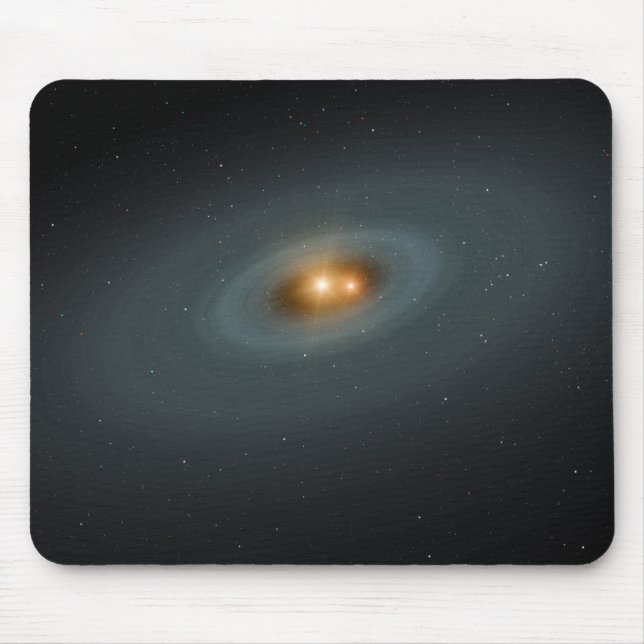 Ein dichtes Sternenpaar und eine umliegende Scheib Mousepad (Vorne)