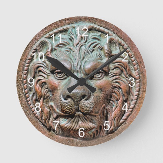 Ein Dickens WeihnachtsRückschritt Runde Wanduhr (Vorderseite)