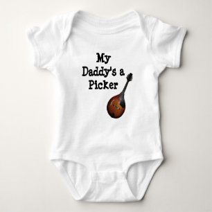 Ein Die Mandolinen-Pflücker meines Vatis Baby Strampler