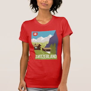 Ein Die Schweiz-Reise-Plakat T-Shirt