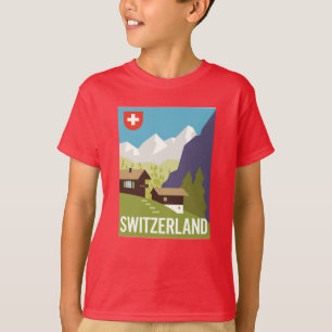 Ein Die Schweiz-Reise-Plakat T-Shirt
