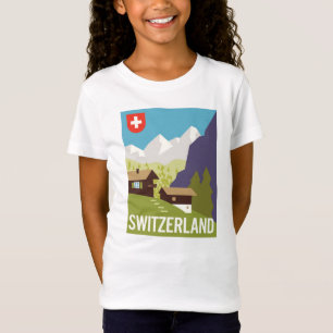 Ein Die Schweiz-Reise-Plakat T-Shirt