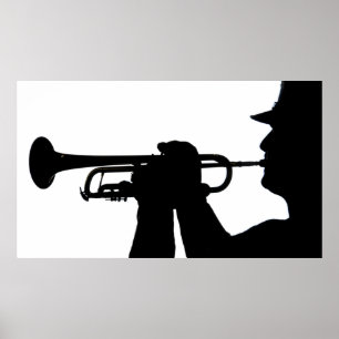 Ein Dienstmitglied spielt eine Melodie Poster