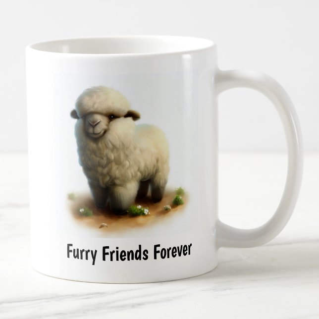 Ein digitales Bild eines Niedlichen Karakulschaf Kaffeetasse (Von Creator hochgeladen)