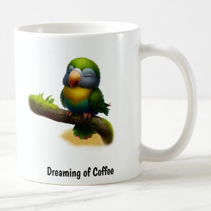 Ein digitales Bild eines Niedlichen Maskenbildchen Kaffeetasse
