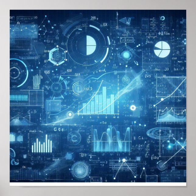 Ein digitales Modell beleuchtet Poster (Vorne)