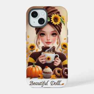 Ein digitales Puppensymbol iPhone 15 Hülle