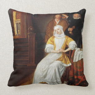 Ein Doktor Visiting eine junge Dame in einem Kissen