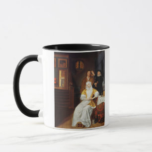 Ein Doktor Visiting eine junge Dame in einem Tasse