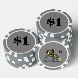 Ein Dollar (Logo) Pokerchips
