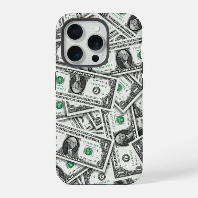 Ein-Dollar-Schein-Muster iPhone Hülle (Rückseite)