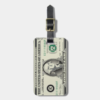 Ein Dollarschein-Gepäckanhänger US $ Gepäckanhänger