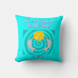 Ein Dolphiner-Terrique-Tag-Platz-Throw-Kissen Kissen