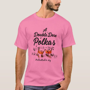 Ein doppeltes Maß an Polka-T-Shirt T-Shirt