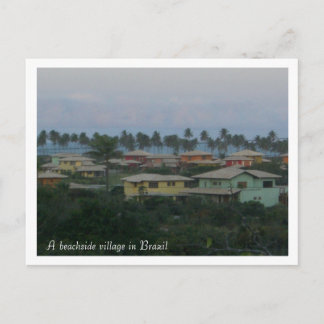 Ein Dorf am Strand in Brasilien ... -Gestalted Postkarte