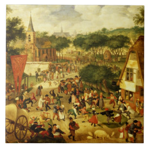 Ein Dorf angemessen Fliese