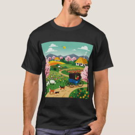 Ein Dorf im 19. Jahrhundert T-Shirt