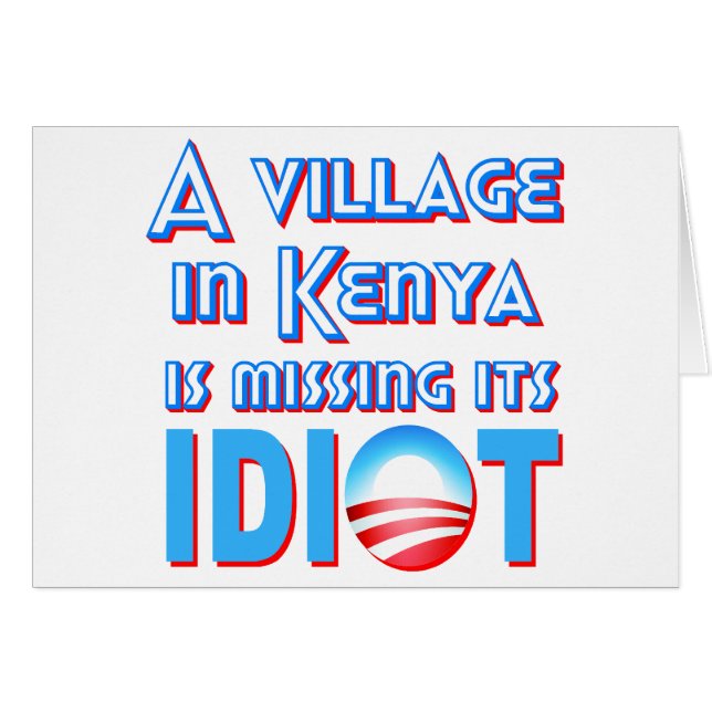 Ein Dorf in Kenia ist sein Idiot Obama vermisst (Vorderseite (Horizontal))