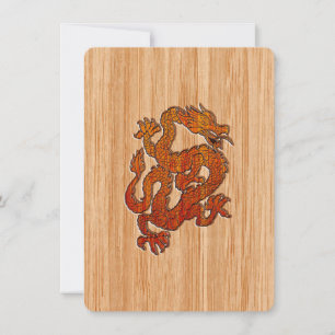 Ein Drache im orientalischen Bambus