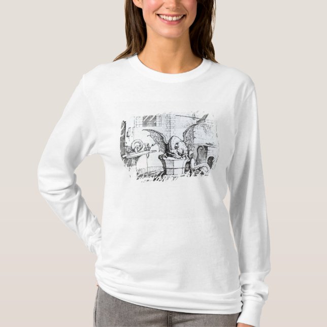 Ein Drache in einer Werkstatt T-Shirt (Vorderseite)