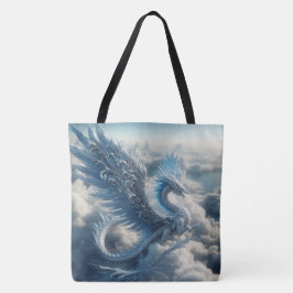 Ein Drache umgeben von Wolken