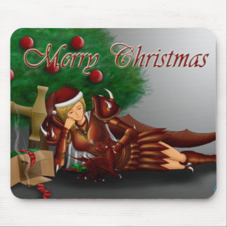 Ein Drache-Weihnachten Mousepad