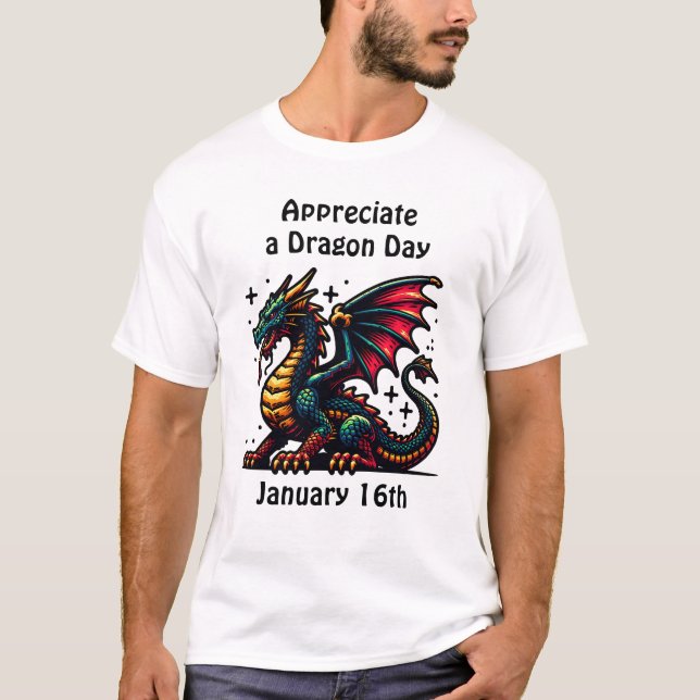 Ein Drachentag Funny Holiday Shirt schätzen (Vorderseite)
