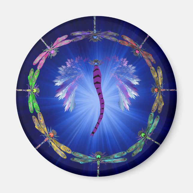 Ein Dragonfly-Tanz Magnet (Vorne)