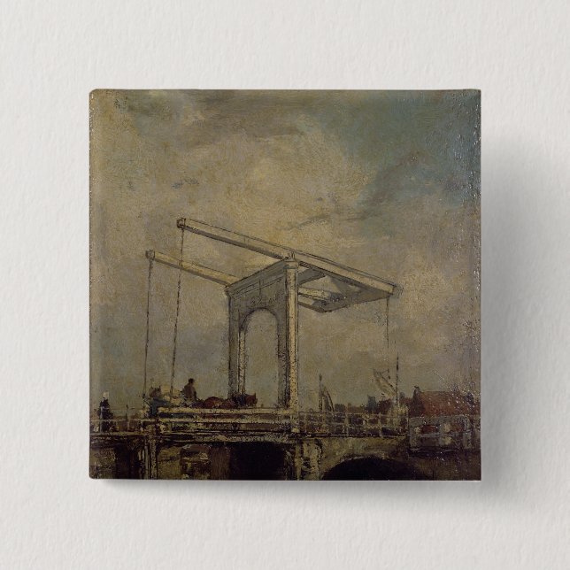 Ein Drawbridge in einer niederländischen Stadt, Button (Vorderseite)