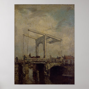 Ein Drawbridge in einer niederländischen Stadt, Poster