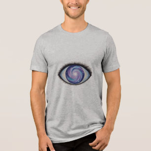 ein drittes Auge mit strahlenden Linien, Tri-Blend Shirt