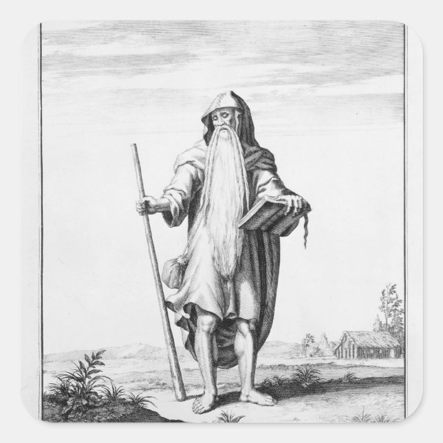 Ein Druid Quadratischer Aufkleber (Vorderseite)