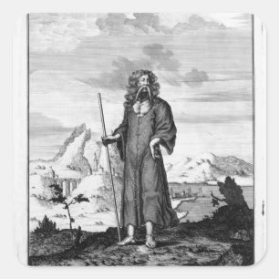 Ein Druide Quadratischer Aufkleber