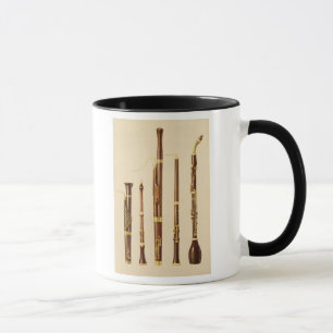 Ein dulcian, ein oboe, ein Bassoon, ein oboe DA Tasse