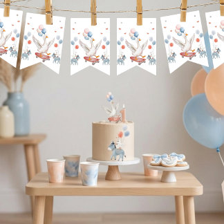 Ein Dummer Gans Erster Geburtstag Geschlechtsneutr Wimpelkette