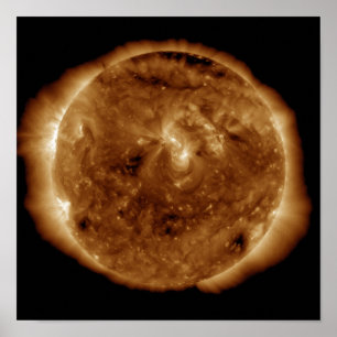 Ein dunkler Graben in der Sonne Poster