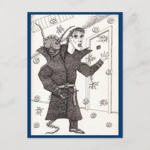 Ein dunkler Scanner Postkarte