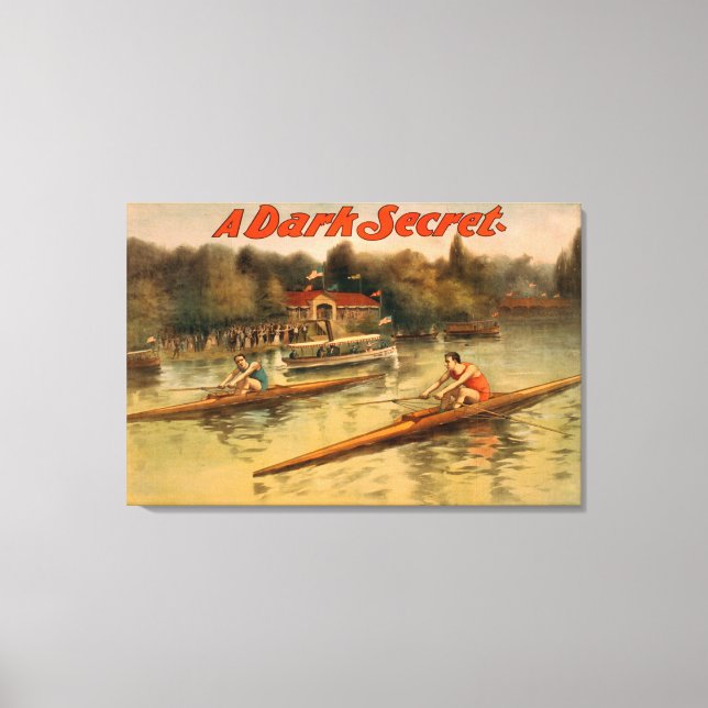 Ein dunkles, geheimes Theaterposter Leinwanddruck (Vorderseite)