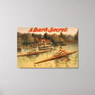 Ein dunkles, geheimes Theaterposter Leinwanddruck